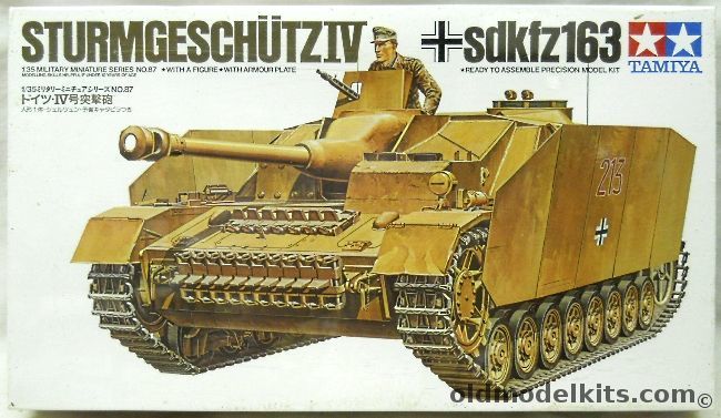 Tamiya 1/35 Sturmgeschutz IV Sdkfz163 - With Eduard Zimmerit PE And Aber Metal Gun, 35087 plastic model kit